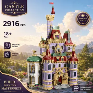 2916 Pieces Beast Prince Castle Building Set, Adult and Child Toy Gift, Educational Puzzle for Boys and Girls, Birthday Present