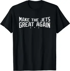 100% Cotton Cool Jets T-shirt - Make The Jets Great Again Tees - Gift T-Shirt