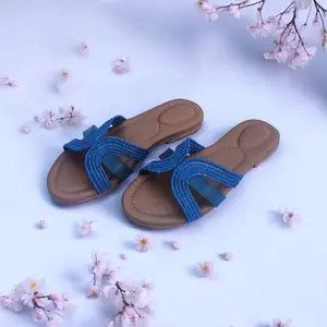 Natural Raffia Slide Sandals – Lightweight & Comfortable