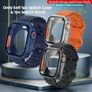 KAYKWONG'S Sport Watch Band and Case Set, Include 1 Silicone Buckle Strap and 1 Ultra-Design Protective Watch Case, Compatible with iWatch Series 11/10/9/8/7/6/5/4/3/2/1, Size 46mm 45mm 44mm 42mm 41mm 40mm 38mm, Unisex, Easy Installation