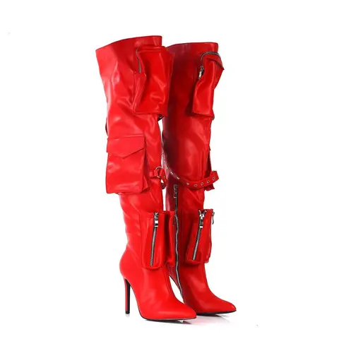 Over The Knee Pocket Boots Scandalous-29