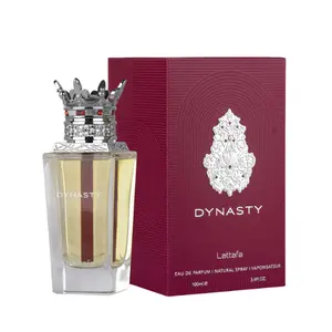 Lattafa Dynasty Edp 3.4oz Unisex Fragrance with Bright Bergamot Ginger & Lasting Amberwood Notes for Confident Individuals