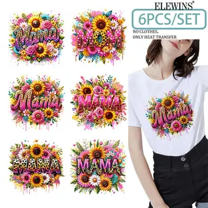 6 Sheets Heat Transfer Vinyl HTV Gold Foil DTF Transfer for Tshirt Hoodie Jeans Backpack Pillow Washable Iron on Stickers for Men Women Festival Gift