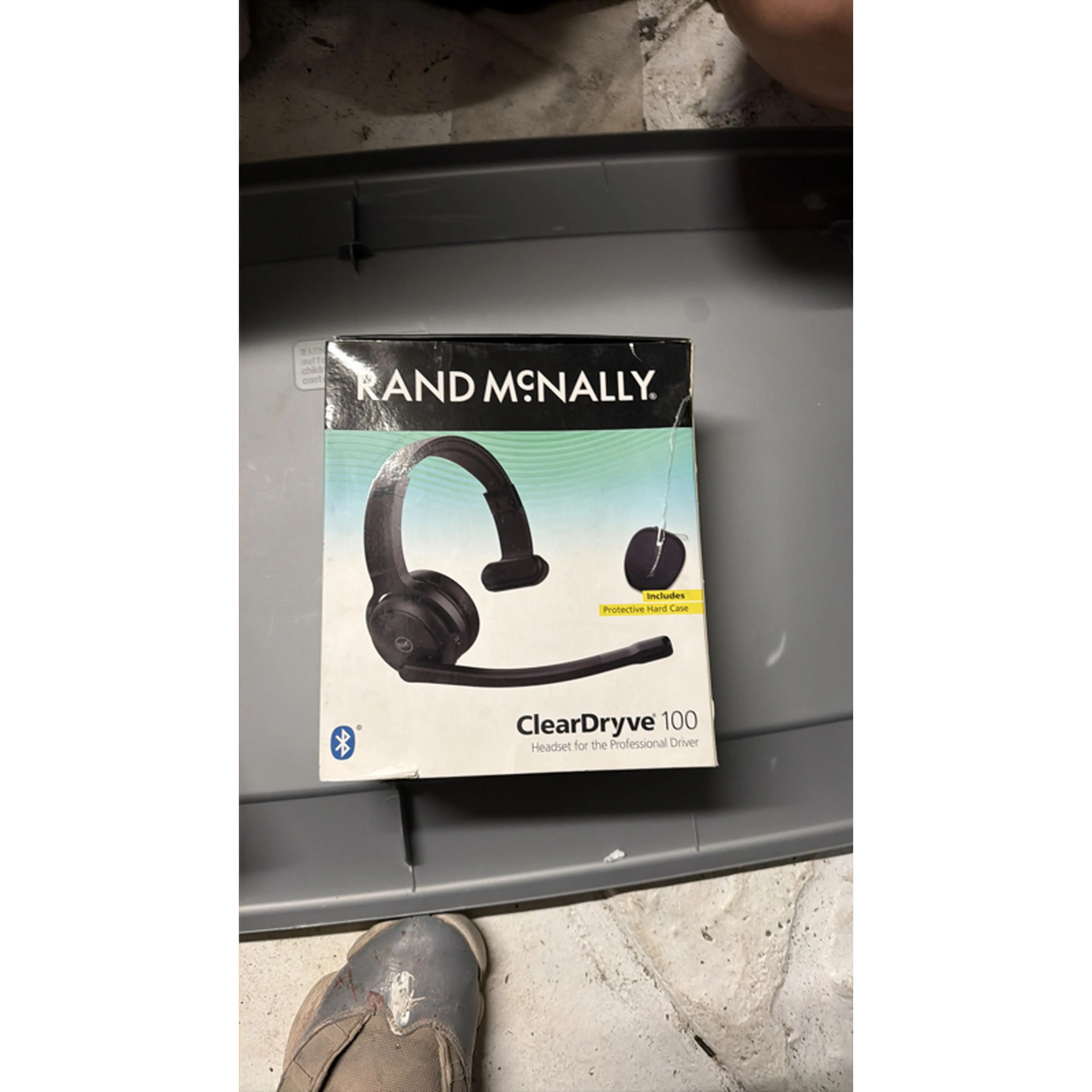 Rand McNally ClearDryve 100 Headset for Professional Drivers with Bluetooth Connectivity