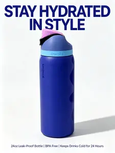 Owala FreeSip 32oz Insulated Stainless Steel Water Bottle, Leak-Proof, Built-In Straw, Portable Drinkware, Travel Cup, BPA Free, Ideal For Daily Commute