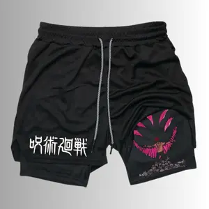 Cotton Sukuna Gym Shorts, Satoru Gojo Sukuna Shorts, Jujutsu Kaisen Gym Shorts, Anime Lover