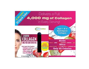 Applied Nutrition Liquid Collagen - 4000mg Hydrolyzed Collagen, Biotin & Silica Supplement for Skin Hair Nails - 30 Day Supply Fitness Healthcare