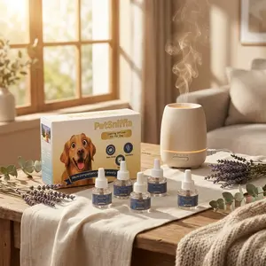 Adanced Dog Calming Diffuser - for aStress, Destructive Behavior, Pee Accidents, Separation Anxiety, Barking, Aggression & Chewing - 2 count Refill Included 30-Day each - Packaging May Vary