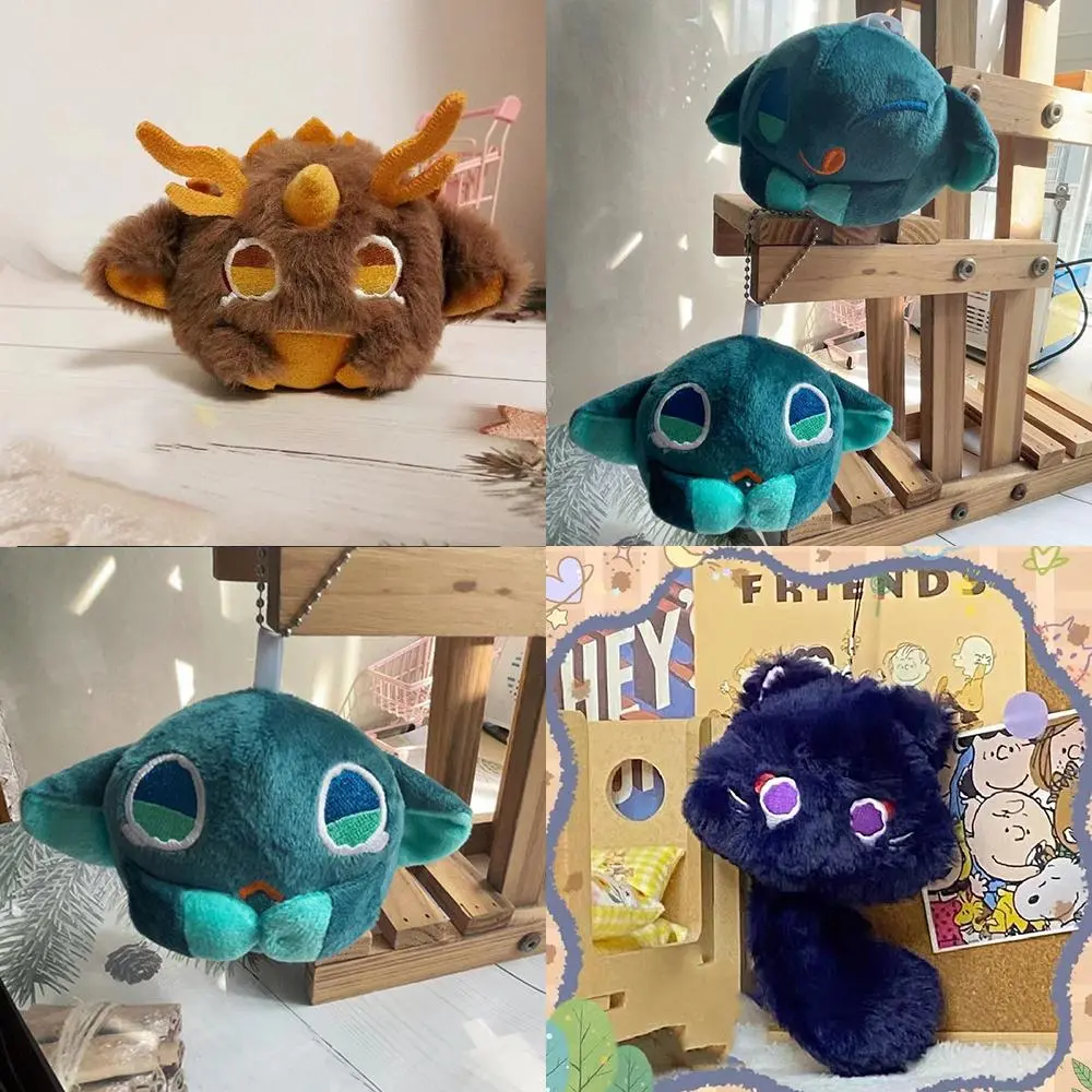Unisex Video Game Kawaii Plush Doll - Venti, Scaramouche, Dragon Mascot, Wanderer, Long-Tailed Cat Designs, Green Polyester Mix Cosplay Doll, Christmas Gift, 1 Toy, Aliexpress Saver Shipping