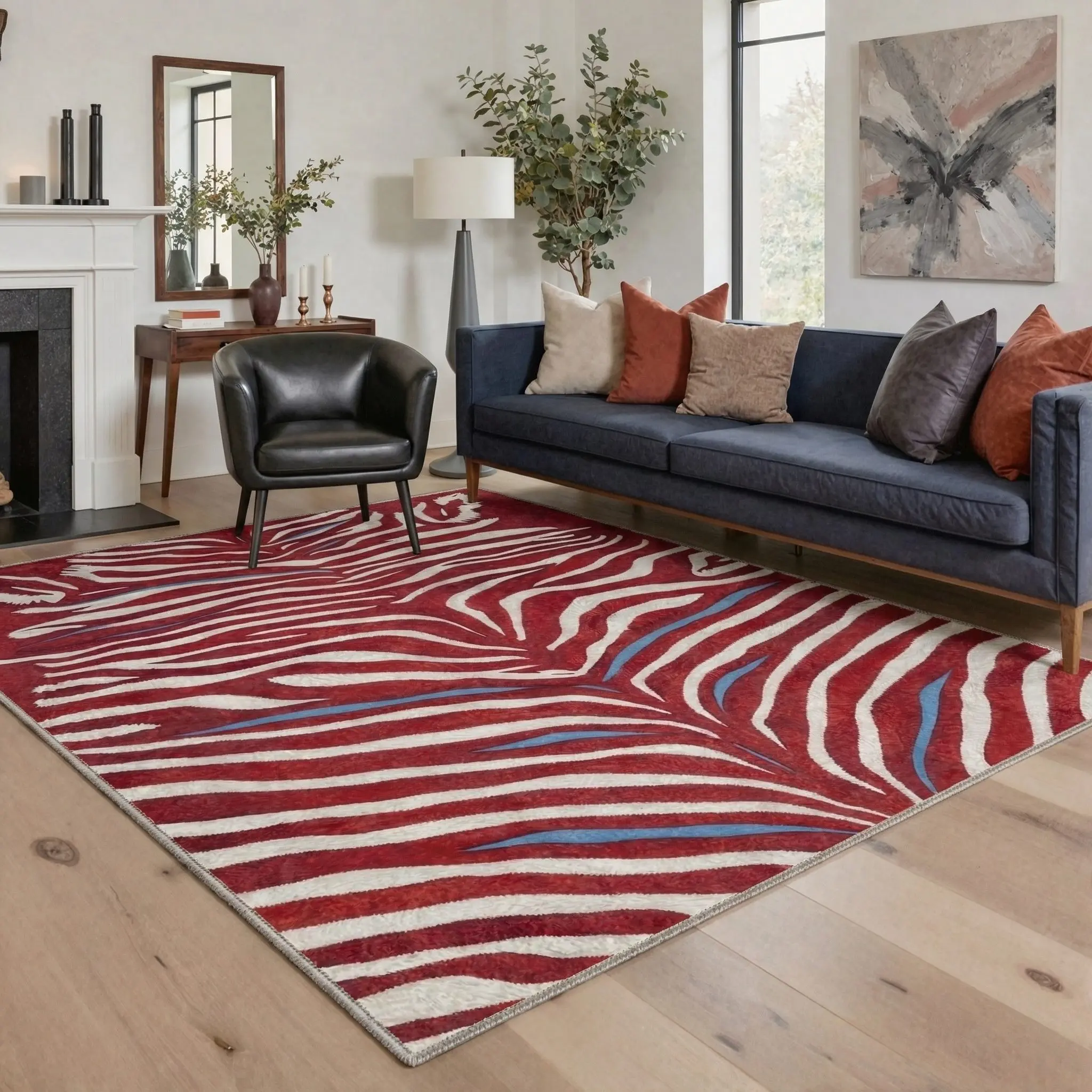 【Deals For You Days】GENIMO Floor Rug – Machine Washable, Pet Friendly, Soft, Non-Slip Area Carpet, Perfect for Living Room, Bedroom, Kitchen, Hallway, Stylish Home Decor ,ARN2026-VELVET