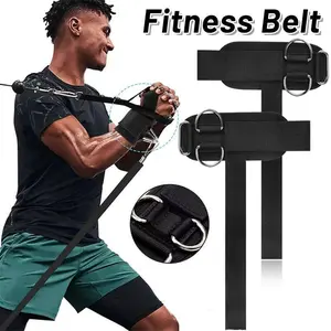 Heavy-Duty Double D-Buckle Wrist Straps for Weightlifting & Gym Training