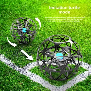 Intelligent floating large-diameter brushless flying ball for children's education and youth use, soccer drone with air pressure height stabilization