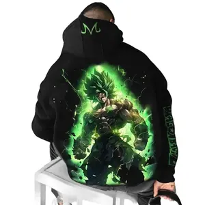 Dragon Boll Brolyy Anime Print Hoodie Men Women Streetwear Loose Casual Pullover Sweatshirt Spring Autumn Trend Y2k Top 3UD