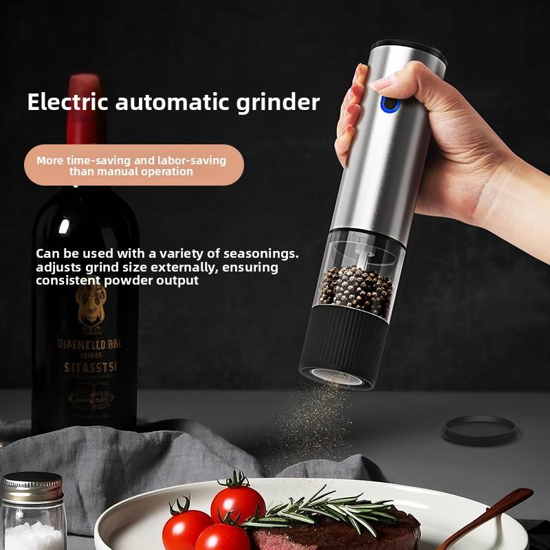 Automatic Electric Pepper Grinder | Rechargeable Salt & Pepper Mill for Home & BBQ