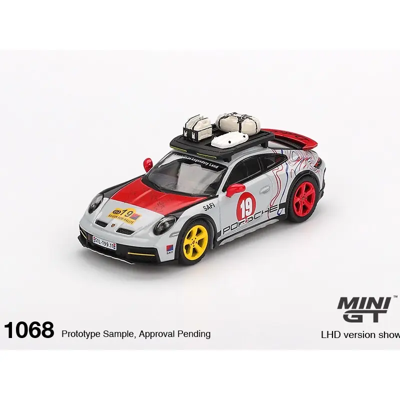 Mini GT 1:64 Silver Porsche 911 Dakar "Mr. Darkar" Mijo Exclusives Diecast Exclusive Series Sports Car Collectible Scale Model with Detailed Representation, Collectible Model Car, Sports Car Model