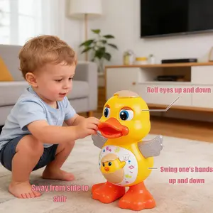 Electric Dancing bee toy with music and LED light effects. Its body can bend and swing, making it perfect for interactive sensory learning for young children. This musical light-up toy is ideal for babies and infants and serves as an excellent gift, Cute.
