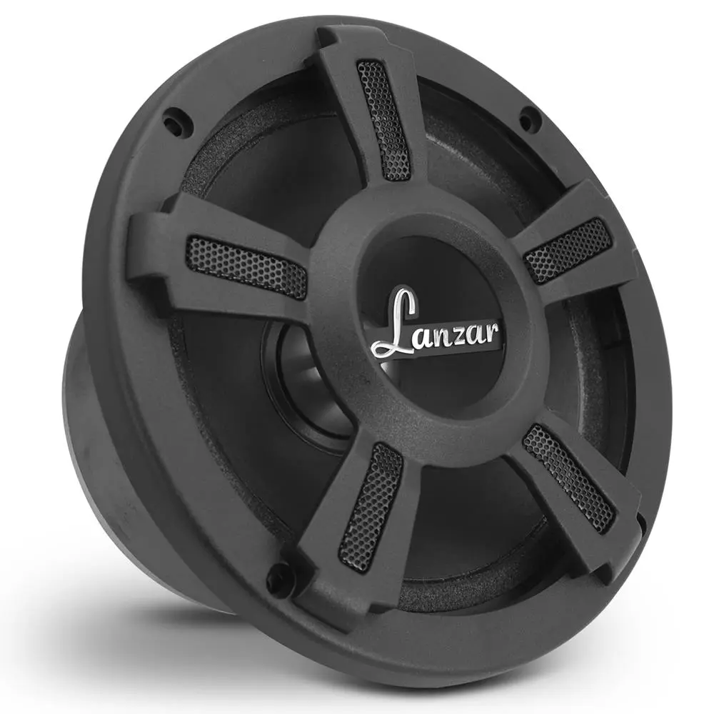 6.5" High-Power MidBass Car Speaker for Audio Installation, 500W Max Power, 4 Ohm, 3.03in Aluminum Paper Cone, Foam Surround, Custom Grill, Subwoofers, Loud Bass Speakers, Sealed Boxes Compatible, Spade Quick Connect