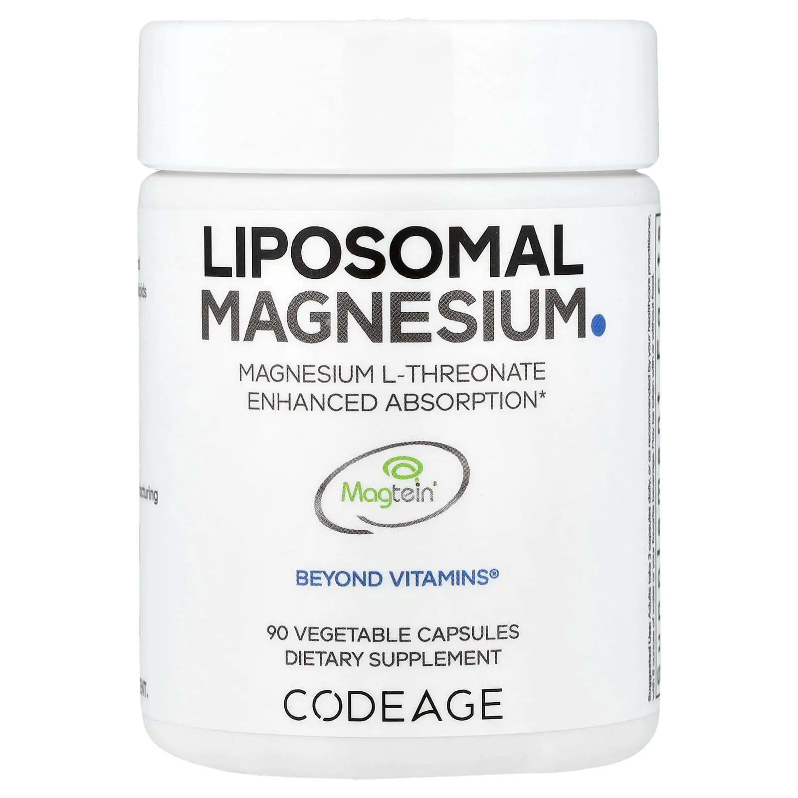 Codeage Liposomal Magnesium L-Threonate, 90 Vegetable Capsules