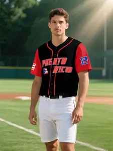 Puerto Rico Flag Baseball Jersey, Clemente 21 Number, Design, Sports Apparel, Perfect for Fans, Casual Wear