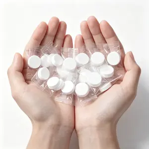 Hot 100PCS Compressed Towel Tablets Portable Disposable Face Towel Soft Coin Tissue Quick Expand Design For Home Travel Outdoor Sports Camping Daily Use