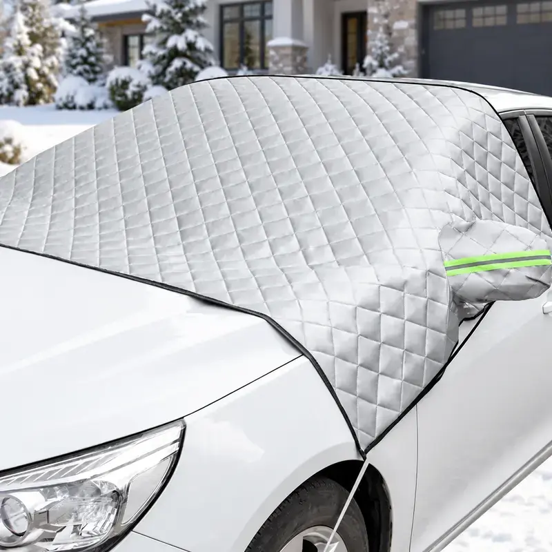 Car Windshield Protector Cover - Waterproof, All-Season Outdoor Wind Screen Shield for Most Vehicles (Snow, Ice, Frost, Dust, Rain Protection)
