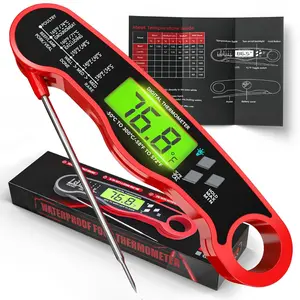 Digital Meat Thermometer for Cooking, Instant Read Food Thermometer with Backlight & Hold Function - Kitchen Appliances Essentials for BBQ, Stocking Stuffers Gifts for Men Him Dad Birthday