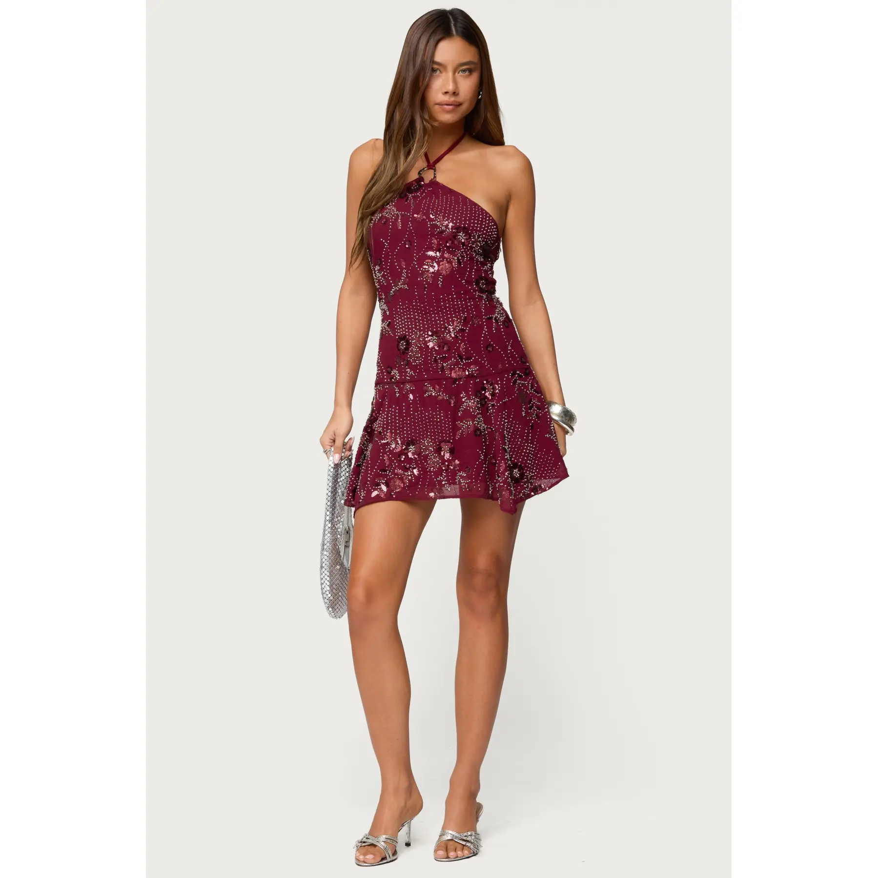 Adria Bead & Sequin Mini Dress Adria Bead & Sequin Mini Dress
