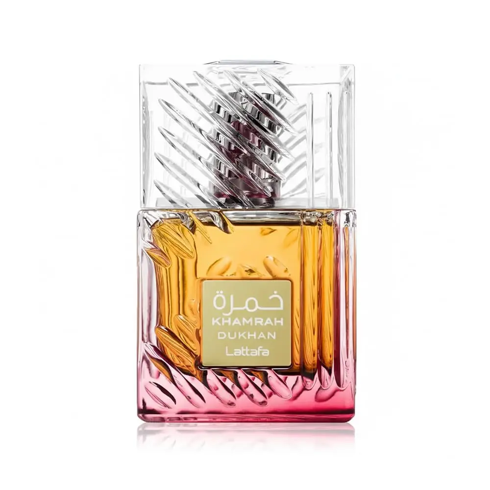 Lattafa Khamrah Dukhan Unisex Eau de Parfum Spray - 3.4 oz/100 ml Perfume, Liquid Unisex Fragrance for Spray on Skin