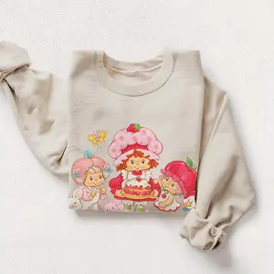 Life Is Delicious Sweatshirt, Strawberry Graphic T-Shirt, Vintage Love Strawberry Shirt, Retro Cartoon Sweater, Y2K Shirt, Gift For Her