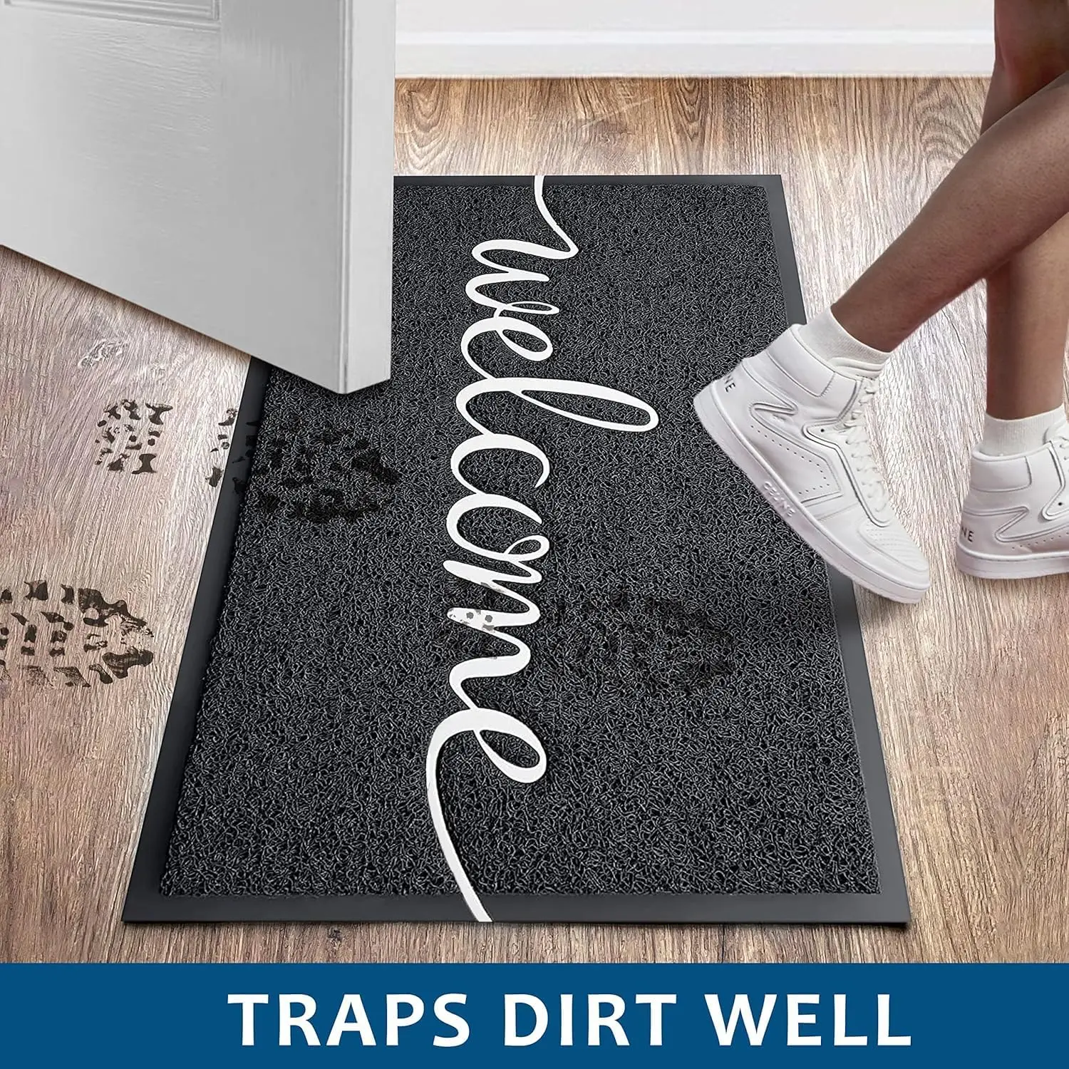 Funny Welcome Mats, Front Door Mat for Outside Entry, Doormat Outdoor/Indoor Entrance, Rugs Entryway Indoor, Outdoor Home Porch Decor 30"x17.5"