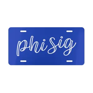 Phi Sigma Sigma Kem License Plate