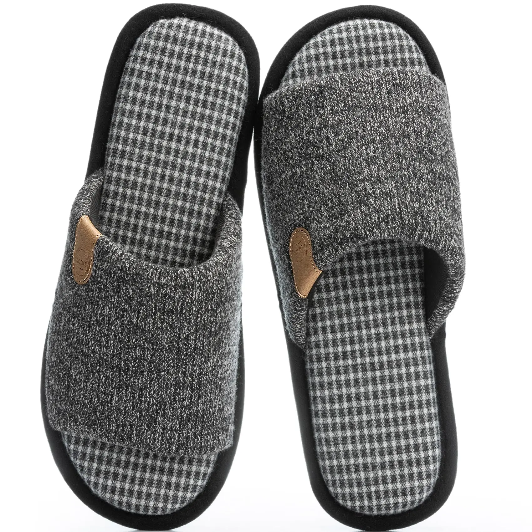 GOEWY Mens Cozy Memory Foam Slippers Indoor Outdoor Gifts 