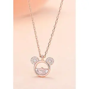 Sparkling Rose Gold Necklace