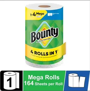 (12 pack) Bounty Paper Towels Select-A-Size White, 1 Mega Roll, 164 Sheets per Roll