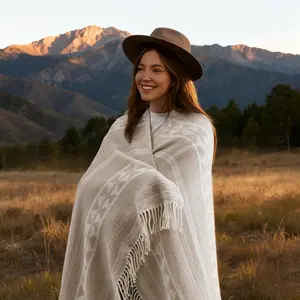 50"x60" Aztec Cotton Blend & 60"x80" Grey Muslin Throw Blanket Cashmere-Like Jacquard-Woven OEKO-TEX Certified Reversible for Couch Bed Decor Breathable Fade Resistant Ultra-soft