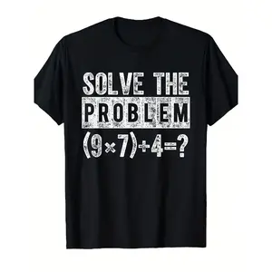 [100% Cotton] 100% Cotton Humorous 67 Meme PEMDAS Math Instructor Joke T-Shirt - Resolving 9X7=67 Equation, Algebra Comedy Present, Math Casual Short Sleeve Crew Neck T-Shirt, PEMDAS (Parentheses, Exponents, Multiplication, Division, Addition, Subtraction