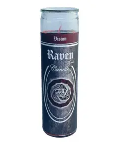 7 Day Glass Ritual Candle - Raven - Myrrh - 290 grams