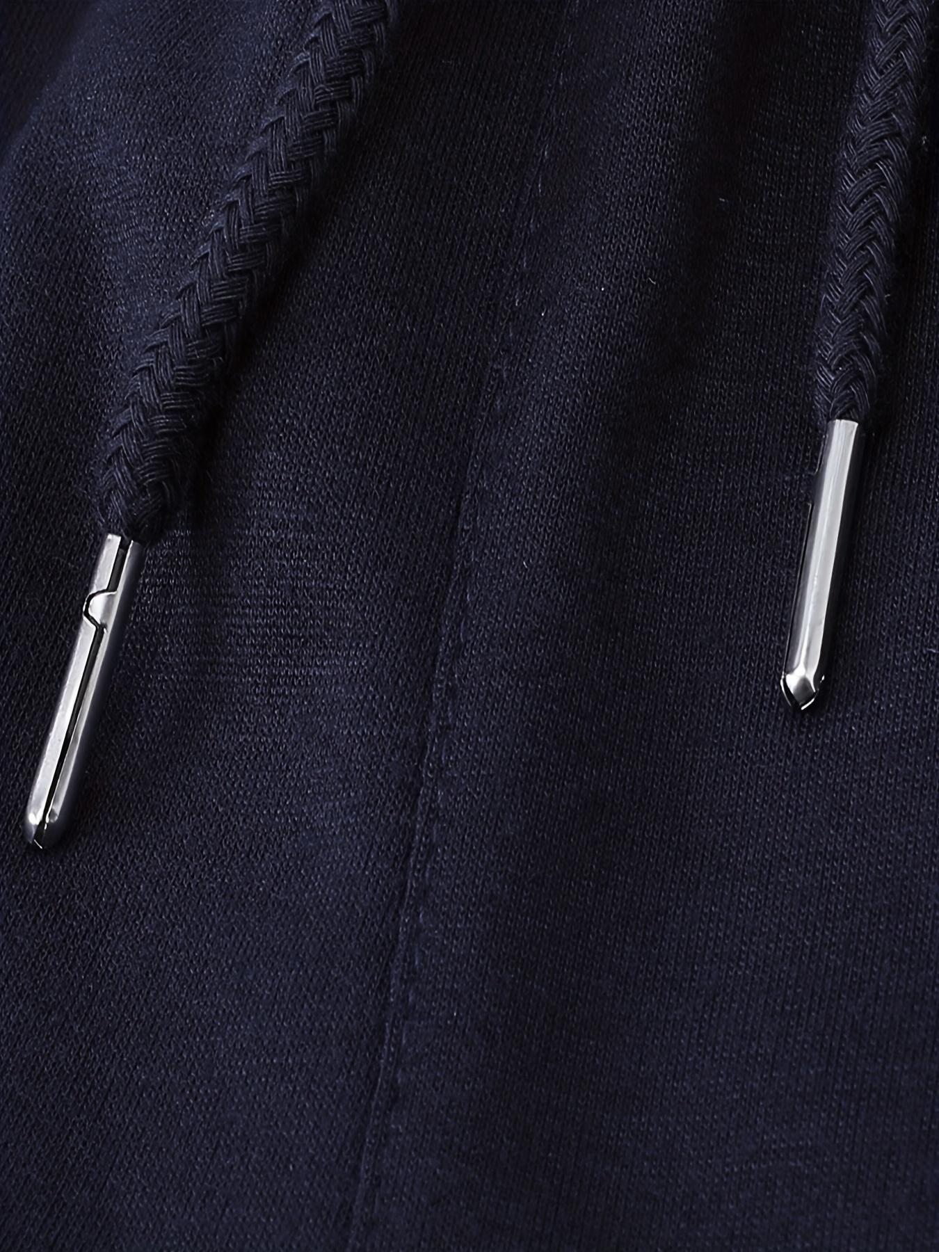 Men'S Oversized Print Drawstring Solid Color Sports Shorts with Extra Elasticity for Spring And Summer, Plus Size