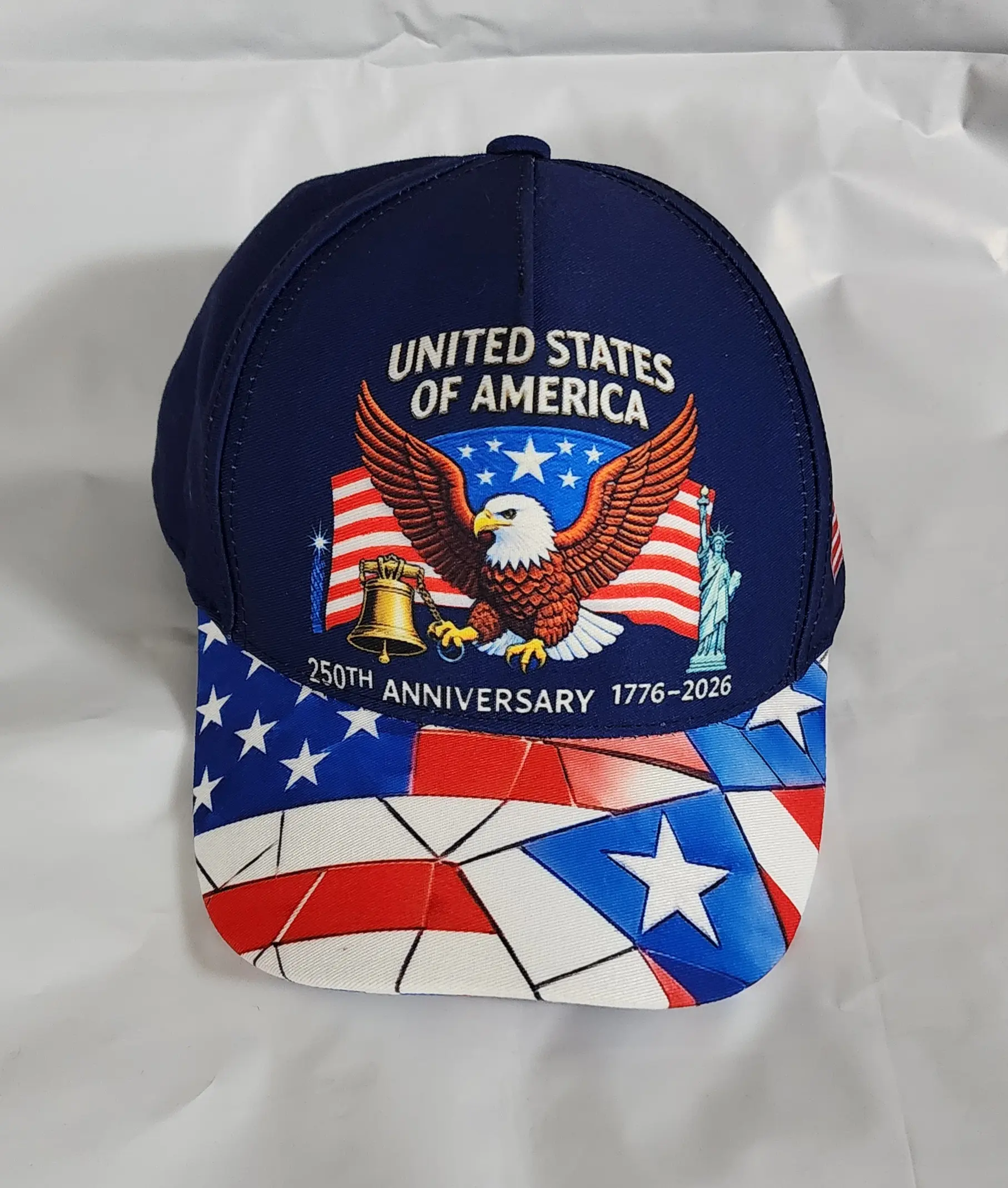 Collectable 250th Anniversary Baseball Cap with American Flag colors