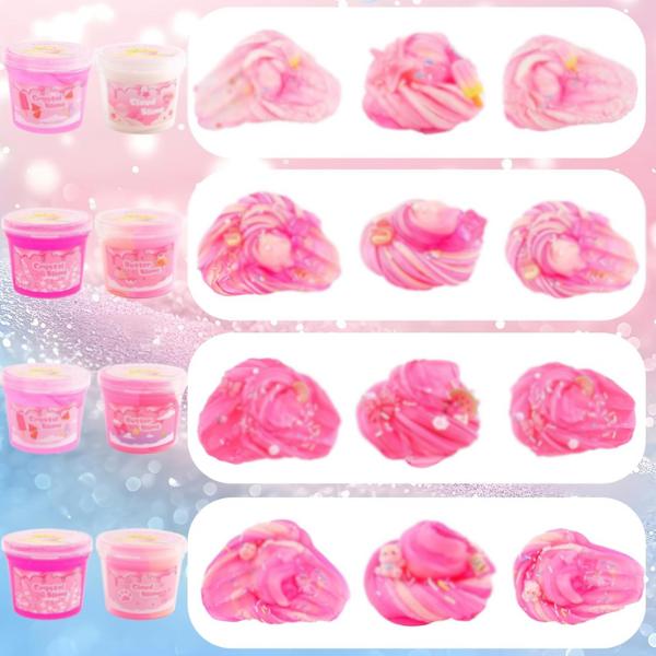 2026 New Year Valentine Day Gift 6 Pack Slimes Kit, Pink Slime Kids, Cloud Butter & Clear Slime, Party Favors, Toys for Girls Boys Ages 8-12, Goodie Bag Stuffers,9-10 Year Old Girls Birthday Gift Ideas Cute Stuff