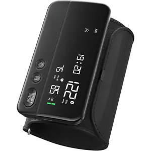 Upper Arm Blood Pressure Monitor, Rechargeable Blood Pressure Machine, Blood Pressure Monitors for Home Use, Portable One-Piece Design, Adjustable Wide Range Arm 10.6"-16.5", Large Display