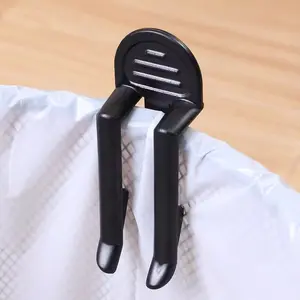 2pcs Trash Can Clips, Bag Holder Fixer, Clamp, Creative Anti-Slip Design, Durable & Easy-To-Use, Perfect for Home & Office Use