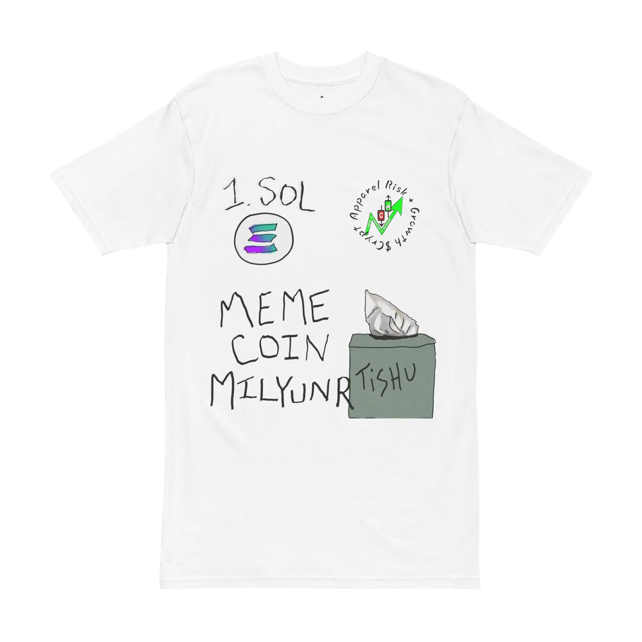 Meme Coin Millionaire Tee — Crypt Apparel Crypto Graphic T-Shirt