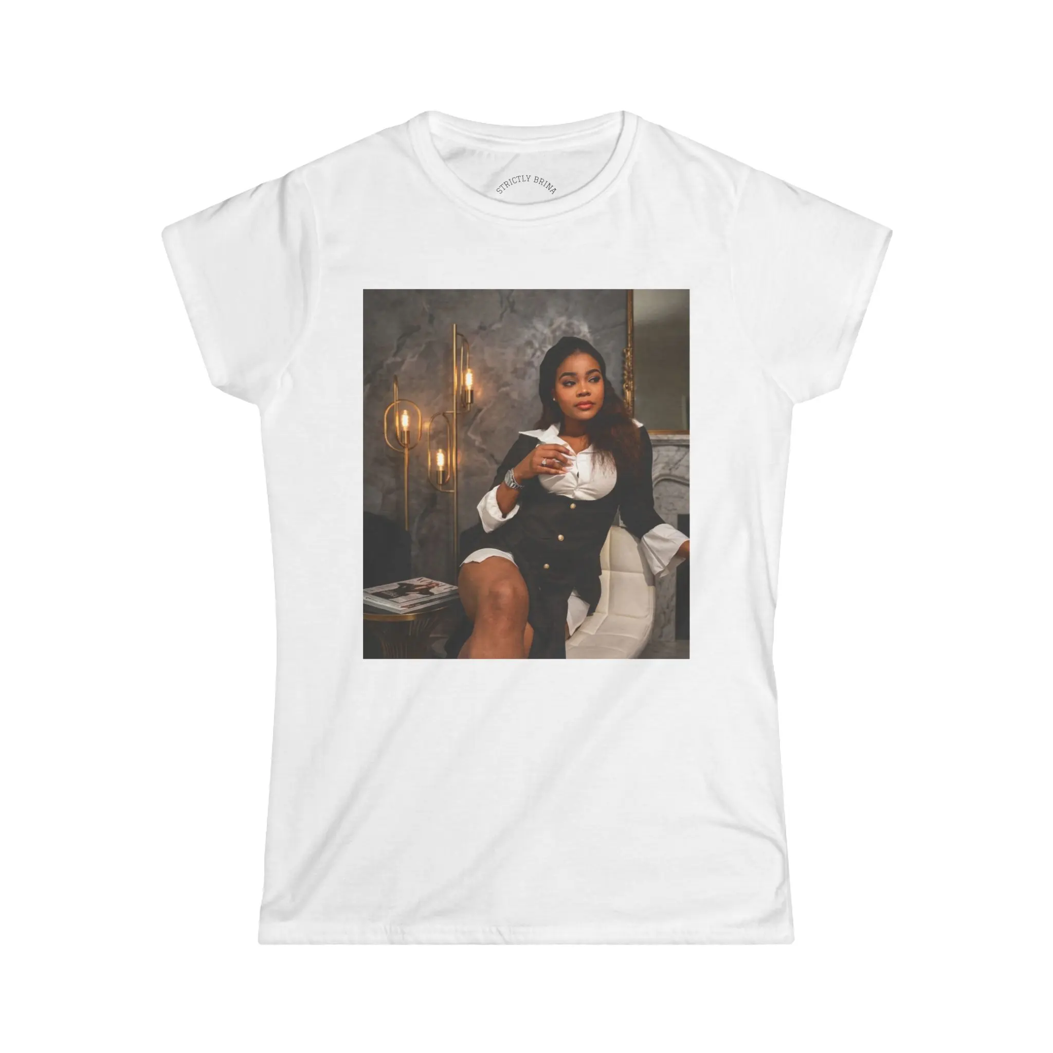 Women's Strictly Brina T-Shirt, Casual Daily Wear Basic Top for Ladies