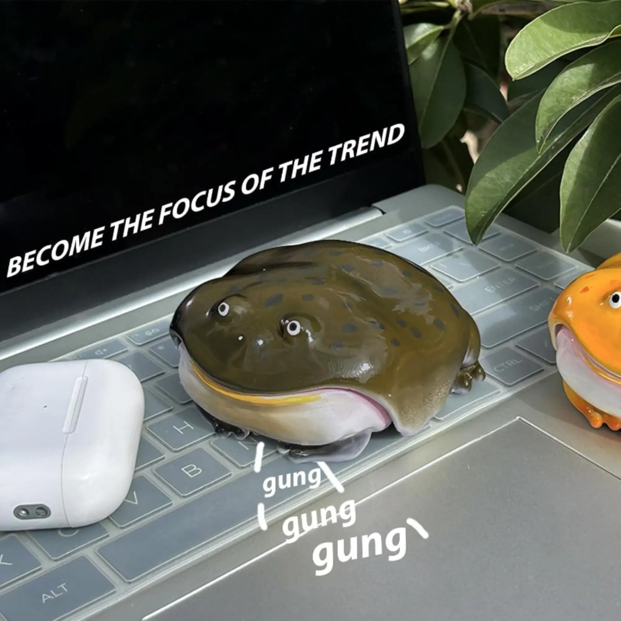 2026 Cute Resin Frog Audio Headphone Case with Pink Bow, Portable Shockproof Durable Unisex Protection Cover, Creative Accessory Compatible with AirPods Pro 2, 3rd & 4th Gen for Daily Use & Novelty Gift, Cute Look