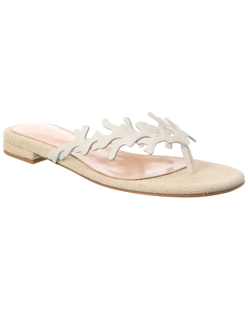 Gianvito Rossi Canvas & Leather Sandal Gianvito Rossi Canvas & Leather Sandal