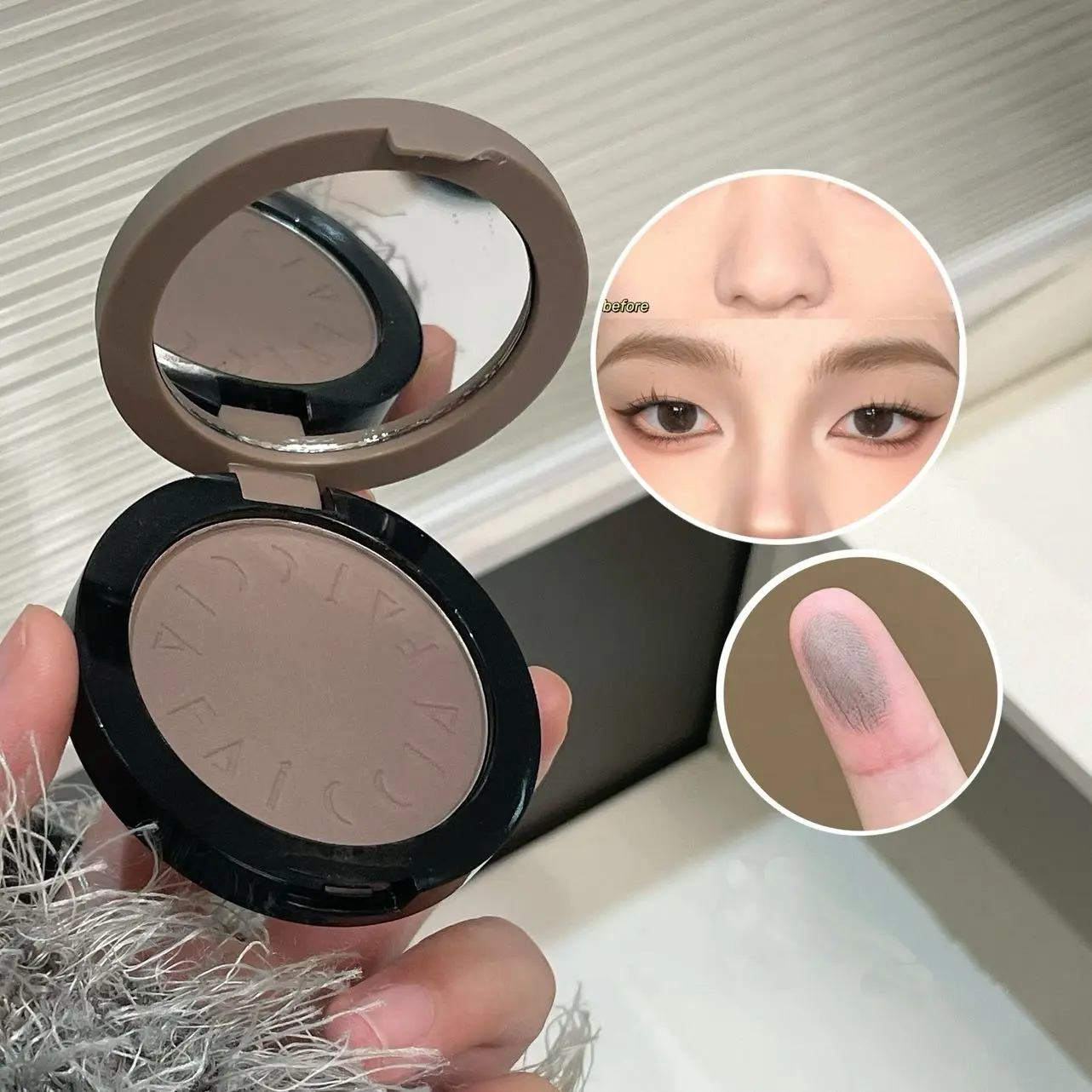 Matte Enhancing Bronzer Palette, 1 Count Waterproof Face Contour Palette, Matte Powder Bronzer Makeup Palette for Women & Girls, Facial Contouring Makeup, Cosmetic Product for Daily Use