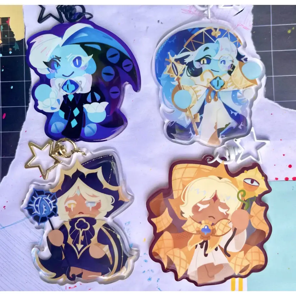 CRK Cookie Run Kingdom Acrylic Keychains Bags Accessories Birthday Gifts for fans