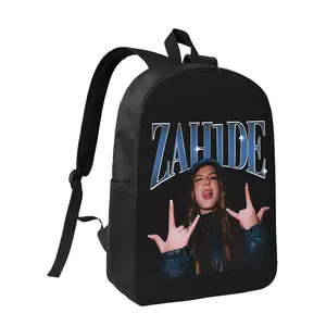 ZAHIDE Funny Writer Backpack with "I'm a Writer Not a Serial Killer" Design Black Book Bag for Aspiring Authors & Students with Zipper Closure & Laptop Compatible Cold Wash