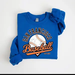 SanFrancisco Baseball Sweatshirt, Vintage Baseball Graphic Crewneck, Retro SF Sports Shirt, Classic Baseball Fan Pullover